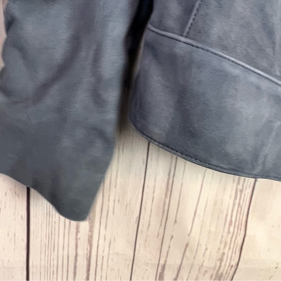 Lafayette 148 New York | light blue suede jacket - Picture 4 of 8